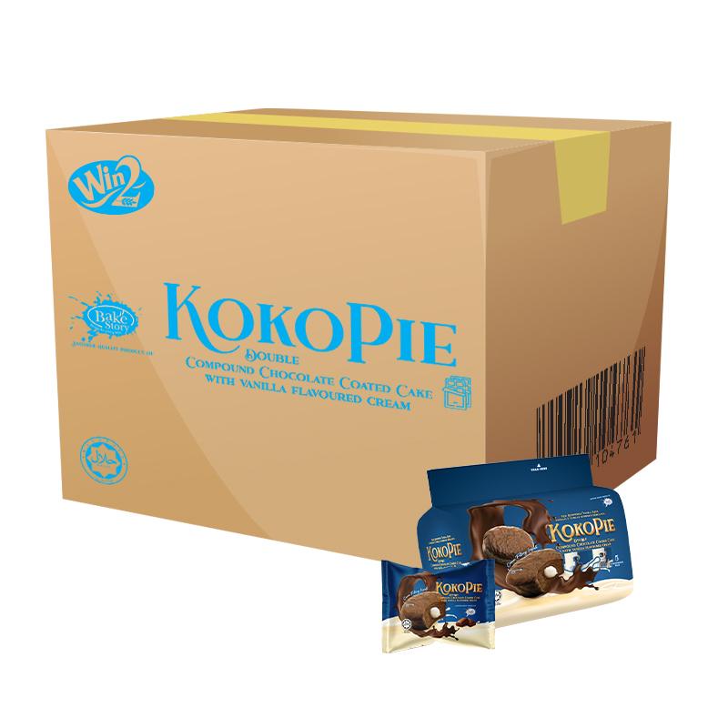 BAKE STORY KOKOPIE DOUBLE CHOCOLATE COATED CAKE WITH VANILLA CREAM